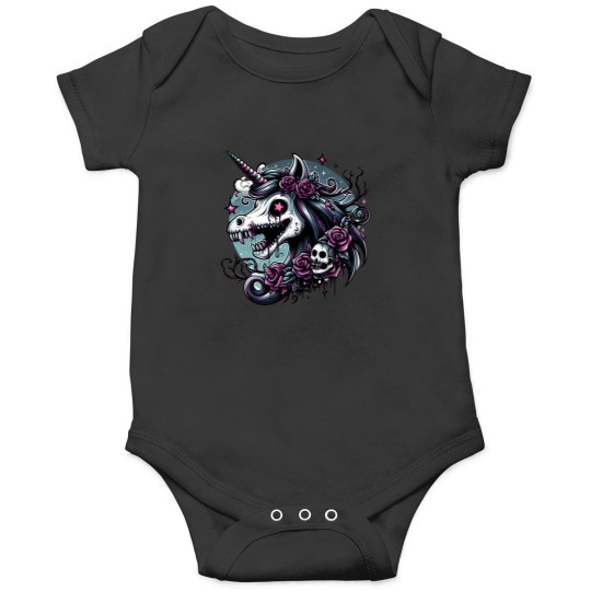 Discover zombie unicorn head Onesies