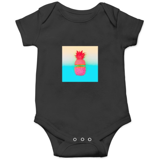 Discover Neons pop art pink and blue pineapples Onesies