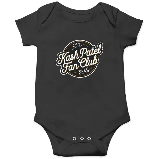 Discover Kash Patel Fan Club Est. 2025 Vintages Logo Trump Nominee_2 Onesies