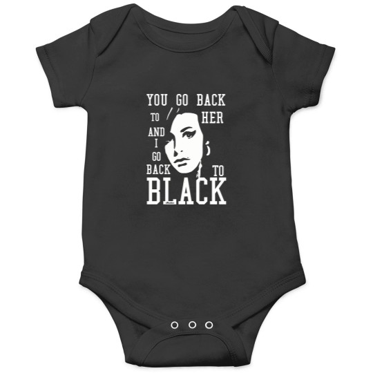 Discover 8314-Amy-Winehouse---Back-To-Black T-Shirt Onesies