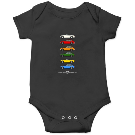 Discover Mgb Classic Car Collection T-Shirt Onesies