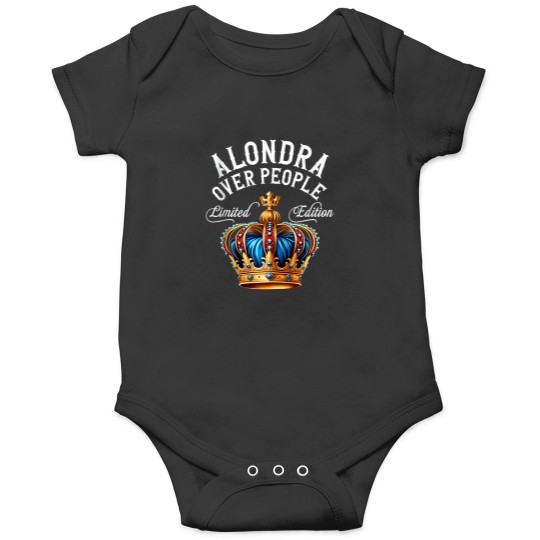 Discover alondra name birthday gift funny over people crown tank top Onesies