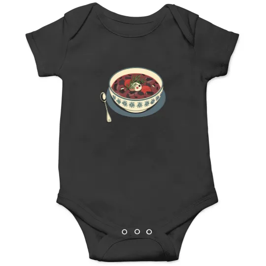 Discover Gastronomic Art Borscht Soup Illustration Onesies