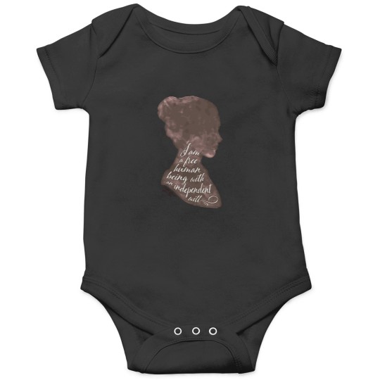 Discover Charlotte Bronte Jane Eyre Free Literary Quote Art For Book Lovers English Literature T-Shirt Onesies