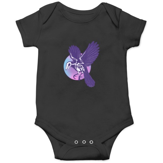 Discover Crow Skeleton And Moon T-Shirt Onesies