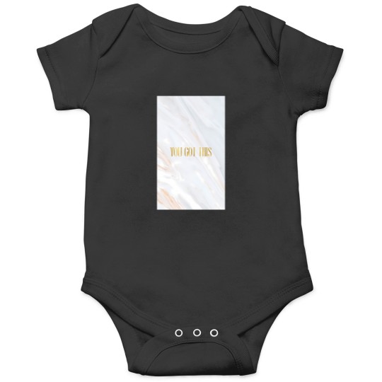 Discover You Got This Quote Marble Print Onesies