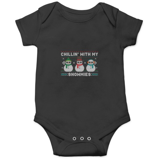 Discover Chillin With My Snowmies Cute Snowman Ugly Christmas Onesies