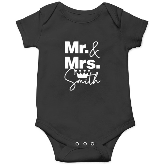Discover We are mrs and Mrs Smith Lovely Family Fitted Onesies