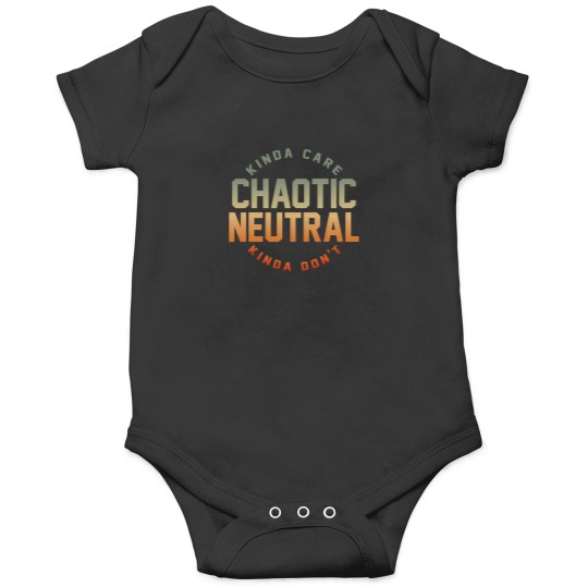 Discover Chaotic-Neutral-Alignment-Kinda-Care-Kinda-Don'T-Funny-Quotes. T-Shirt Onesies