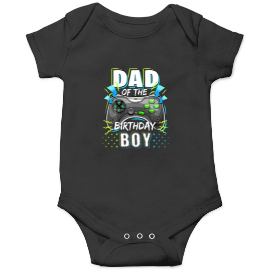 Discover Dad Of The Birthday Boy Matching Video Gamer Birthday Party Onesies