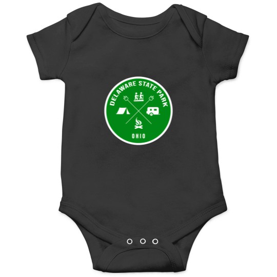 Discover Delaware State Park Ohio Heraldic Logo Onesies