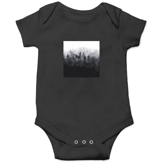 Discover The-Heart-Of-My-Heart--Midwinter-Blues-Gothic-Ravencore-Forest-With-Cascadia-Trees-Covered-In-Magic-Fog T-Shirt Onesies