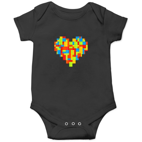 Discover mater builder block brick building valentine day boy Onesies