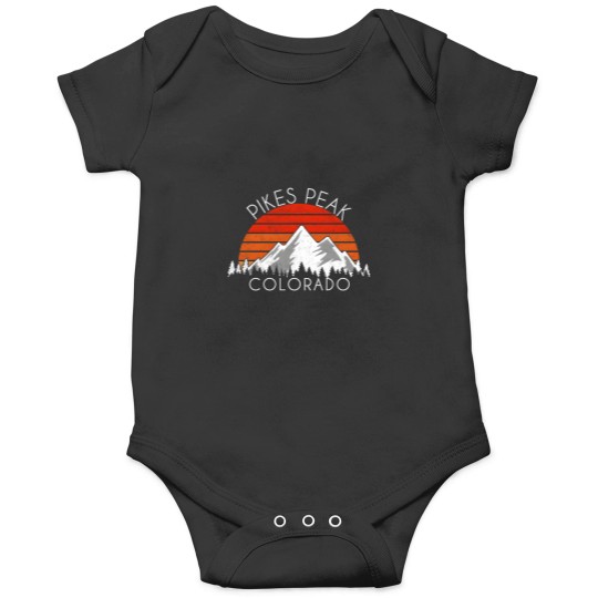 Discover Pikes Peak Colorado Distressed Onesies