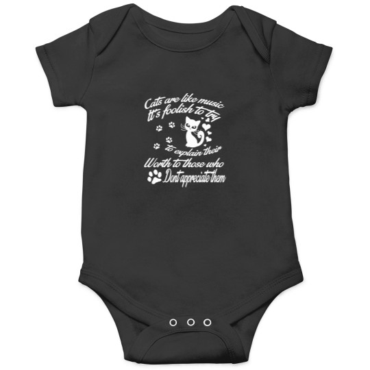 Discover Cats-Are-Like-Music-Tee T-Shirt Onesies