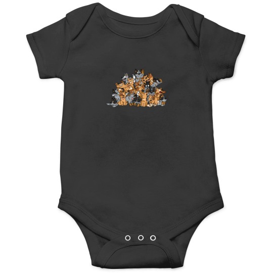 Discover Cattle-Dog-Pile T-Shirt Onesies