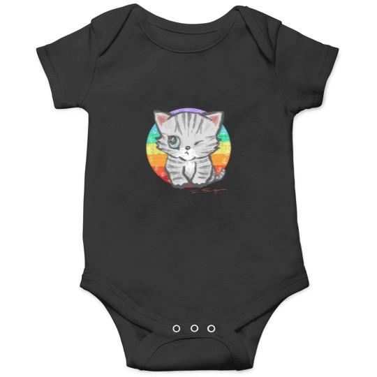 Discover Winking cat Onesies