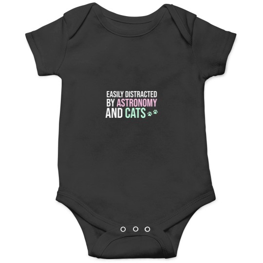 Discover Easily Distracted By Astronomy And Cats Onesies