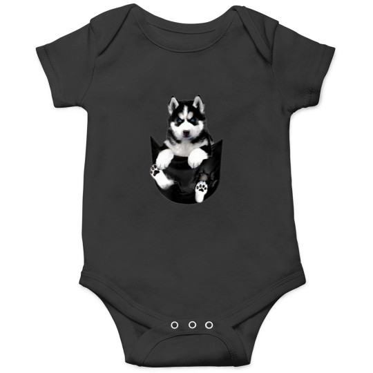 Discover Siberian Husky in My Pocket Cute Dog Lovers Onesies