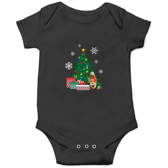 Discover Basil Brush Around The christmass Tree Onesies