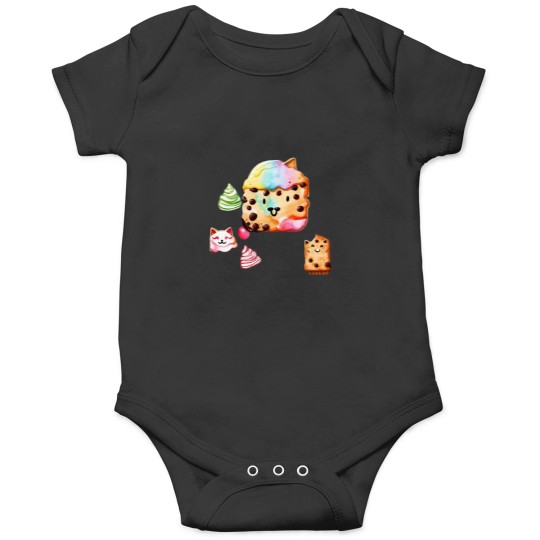 Discover CatCookie Chocolate Cookie Face Onesies