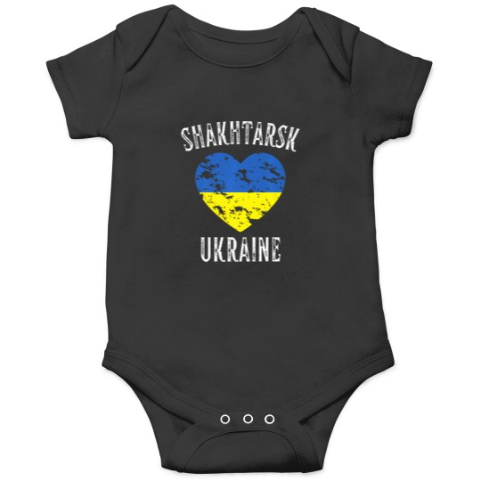 Discover Ukraine Flag Heart Shakhtarsk City Onesies