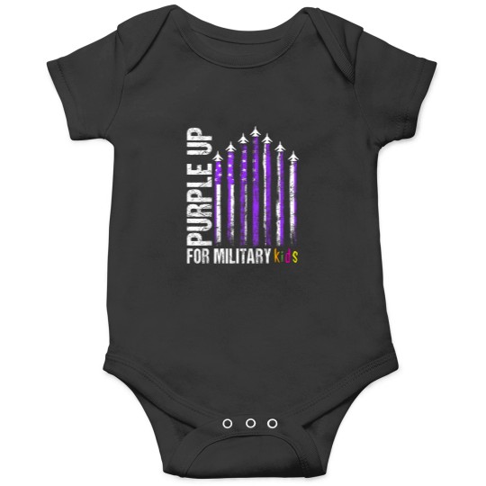 Discover purple up for military purple up child flag boy Onesies