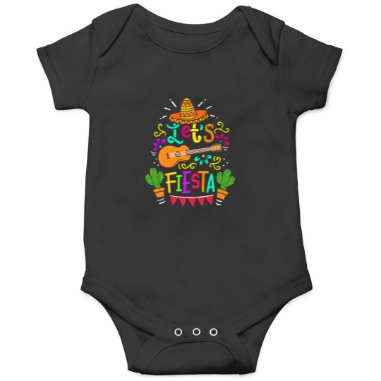 Discover Cinco De Mayo Mexican Guitar Cactus For Onesies