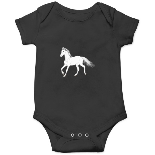 Discover Baluchi horse - white horse - curled eared horse - horse breeds of Pakistan Onesies