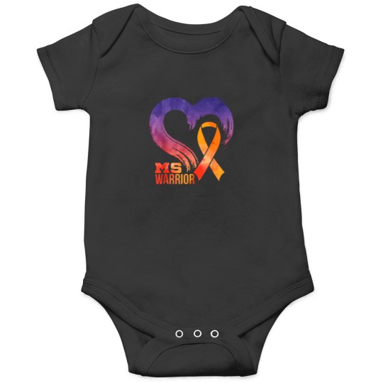 Discover Ms-Warrior-Heart-Multiple-Sclerosis-Awareness-Month-T-Shirt Onesies