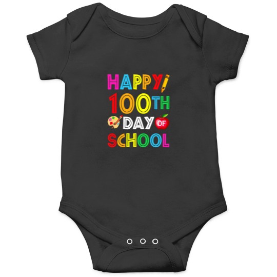 Discover 100th Day of School Teachers Kids Child Happy 100 Days 3 Onesies