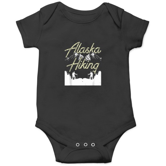 Discover Alaska Hiking Hike Hiker Nature T-Shirt Onesies