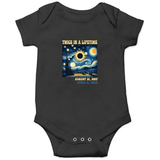 Discover Totality-Total-Solar-Eclipse-Twice-In-A-Lifetime-Van-Gogh-Starry-Night T-Shirt Onesies