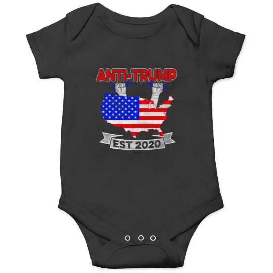 Discover Anti-trump 2020 Protest Flag Against Trump Usa Election Onesies