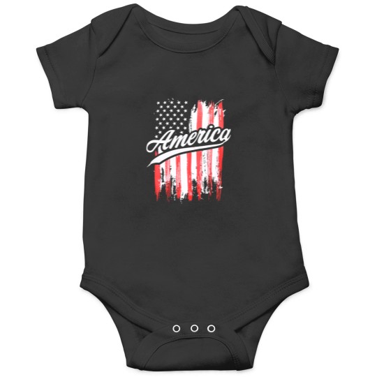Discover Navy America Born To Forced To Wipe Onesies