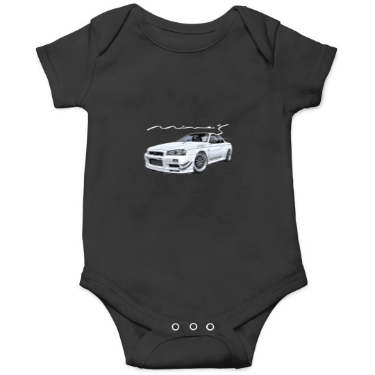 Discover Jdm Car R34 V-Spec Ii Rb26 Skyline MineS V-Spec N1 Onesies