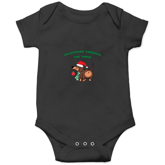 Discover Dachshund through the snow Classic Onesies