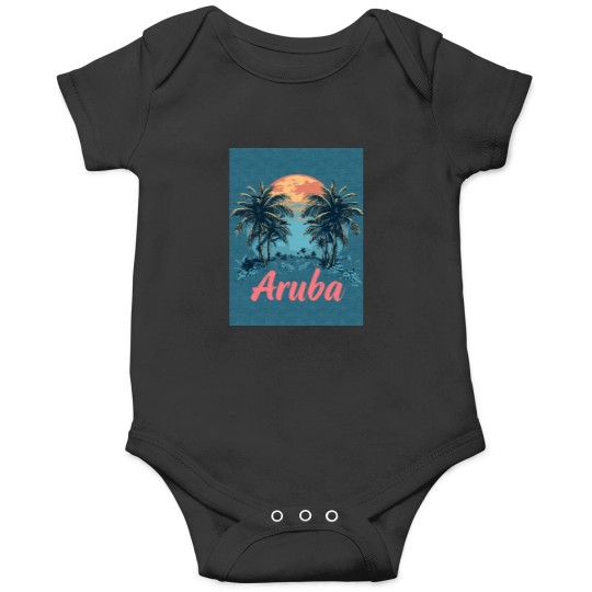 Discover Aruba Design Tri-blend Onesies