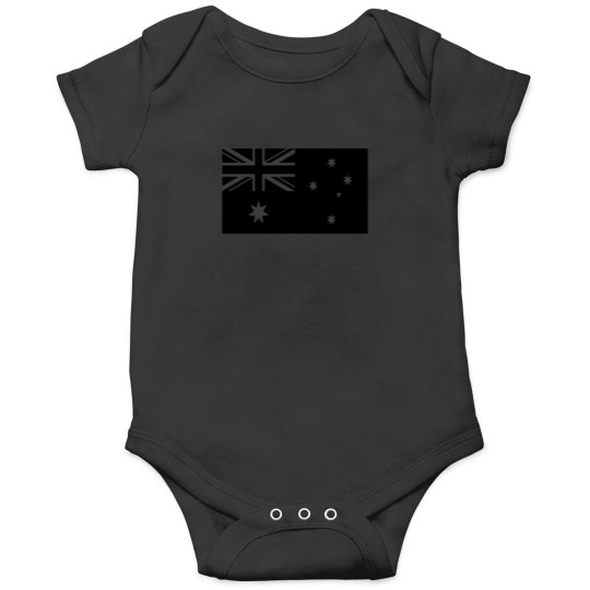 Discover Australia Blackoutstealth Flag Onesies