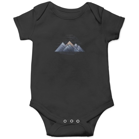 Discover Geometric-Sunrise-Mountain-Range-3-Active-T-Shirt Onesies