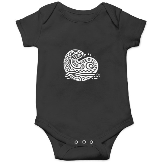 Discover 640 Pacific Northwest Sea Otter  Curled Form With Flowing Patterns Active T-Shirt Onesies
