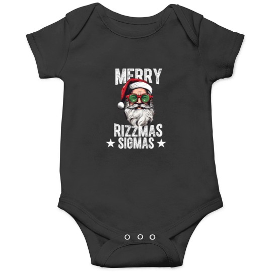 Discover Merry-Rizzmas-Sigmas-Funny-Santa-X-Mas-Christmas-Santa-Claus-Shirt Onesies