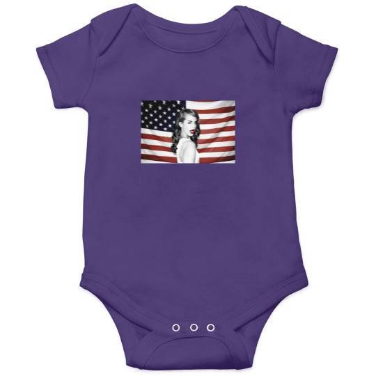Discover Lana Del Rey American Flag Hipster Dope Mens Onesies