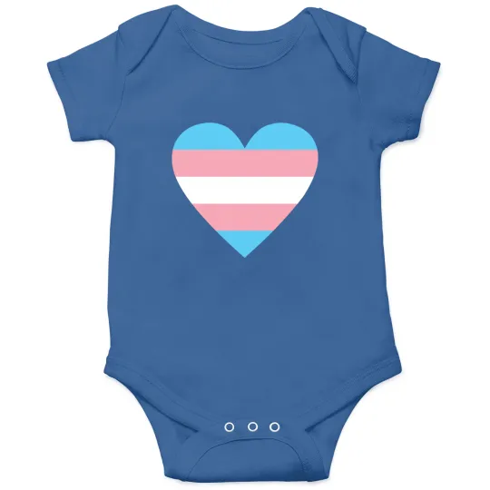 Discover Transgender Flag Heart for Transgender Pride Onesies