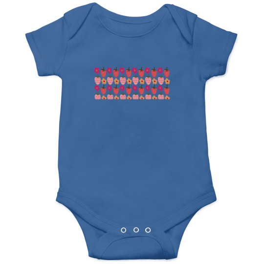 Discover Flowers & Strawberries Pattern Mug Onesies