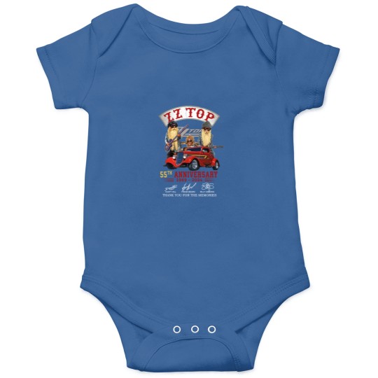 Discover ZZ Top 55th Anniversary Onesies, ZZ Top Rock Band Onesies
