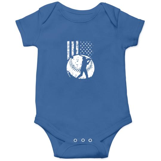 Discover Patriotic American Flag Baseball design, Baseball design Pullover Onesies
