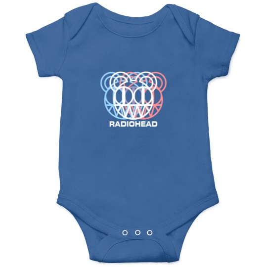 Discover Radiohead Logo Dizzy Glitch - Radiohead - Onesies