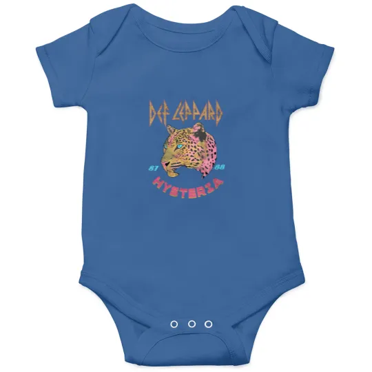 Discover Vintage 80's Rock Band Onesies Onesies Leppard  Onesies Rock and Roll Leopard