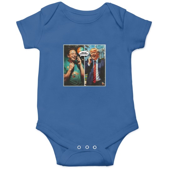 Discover Funny Trump and Elon Musk Onesies, Political Satire Onesies, Comfort Colors Graphic Onesies